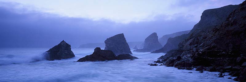 Photograph of The Bedruthan Steps, Cornwall